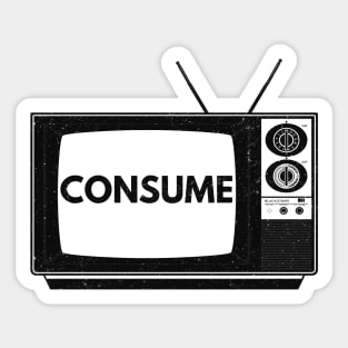 Consume TV (vintage distressed) Sticker